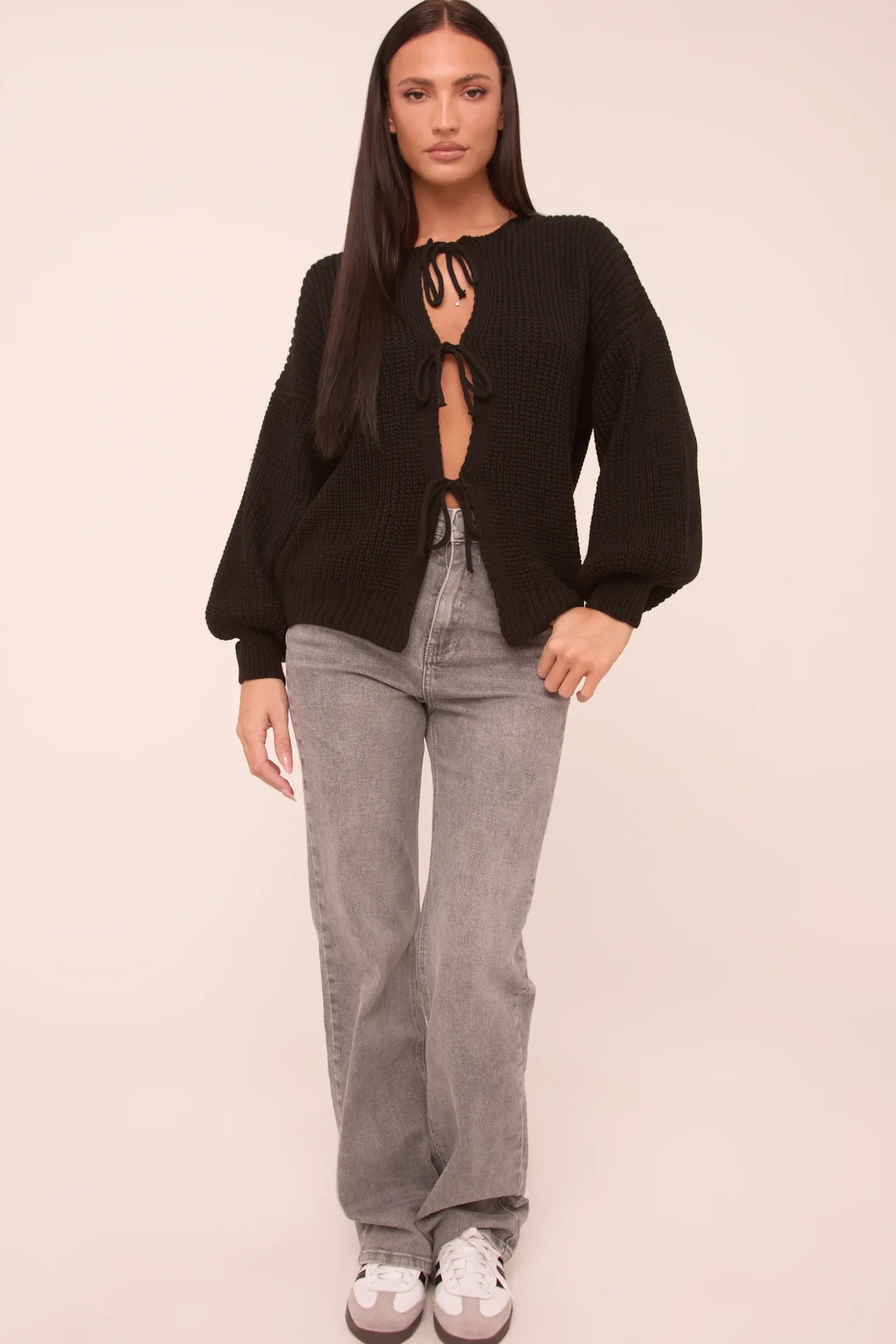 Rebellious Fashion Grey Stretch Mid Waist Straight Leg Denim Jeans - Phoenix
