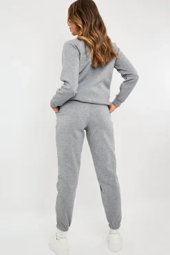 Rebellious Fashion Grey Zip Ankle Joggers - Lanah