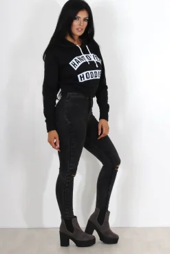 Rebellious Fashion Hailey Black Hangover Hoodie