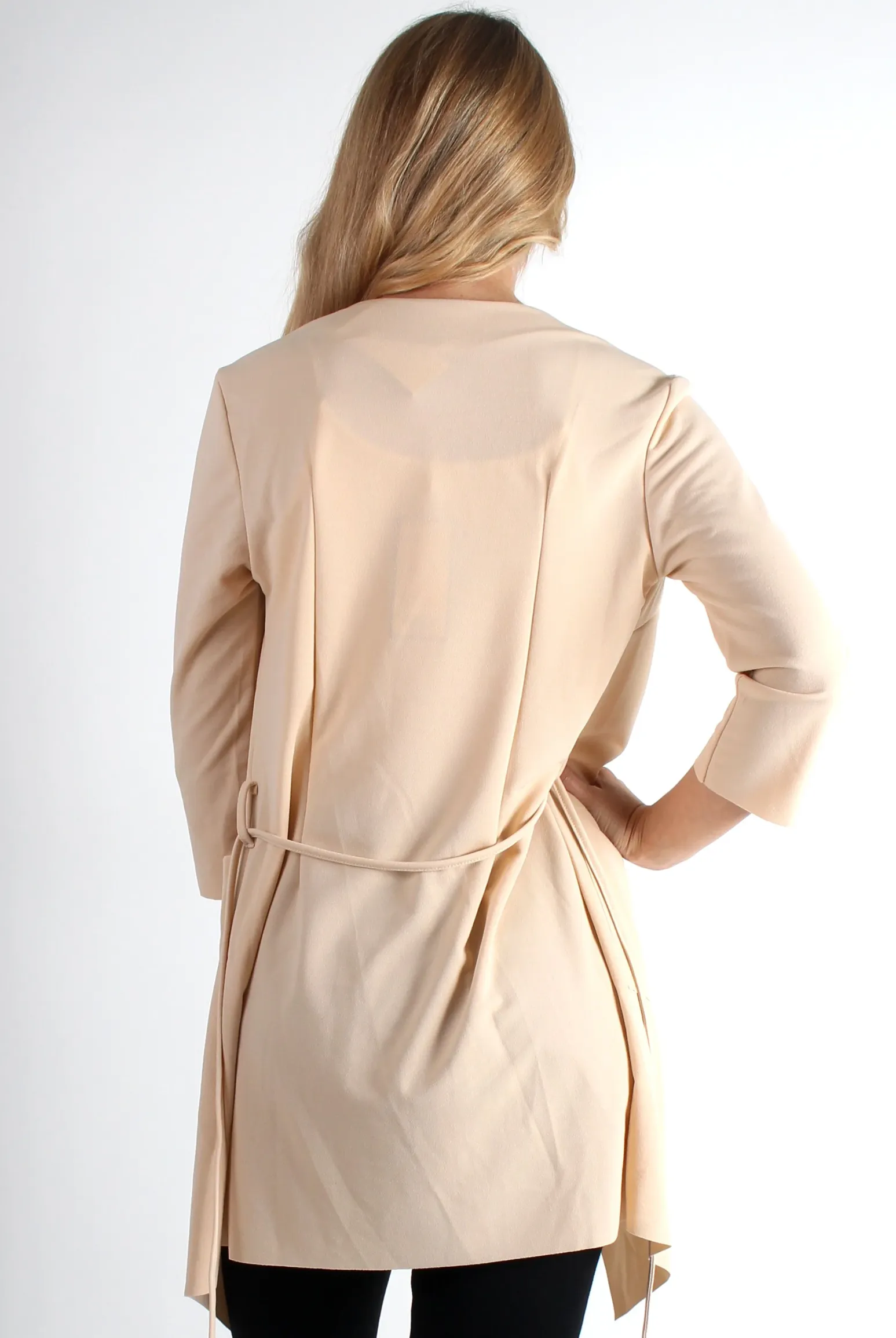 Rebellious Fashion Imogen Nude Waterfall Jacket