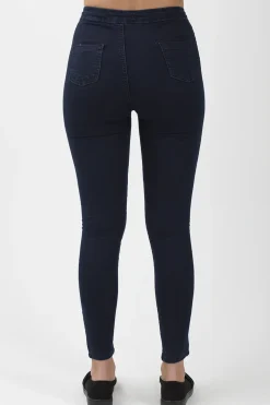 Rebellious Fashion Indigo High Waisted Skinny Jeans - Taylor