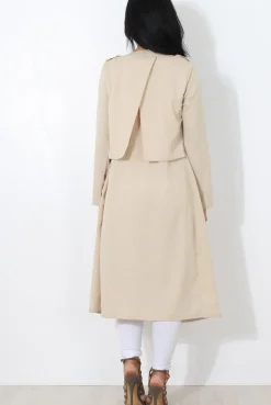 Rebellious Fashion Jilo Camel Duster Coat