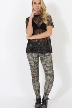 Rebellious Fashion Khaki Camouflage Pants - Micha
