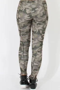 Rebellious Fashion Khaki Camouflage Pants - Micha