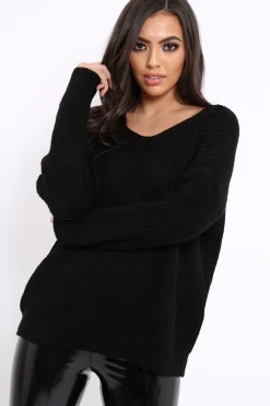 Rebellious Fashion Khaki Chunky Knit Lace Up Sleeve Jumper - Sarah