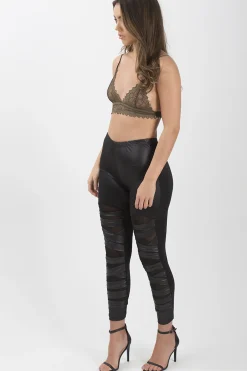 Rebellious Fashion Khaki Lace Bralet - Daisy