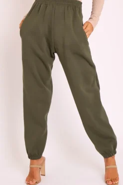 Rebellious Fashion Khaki Oversized Joggers - Erica