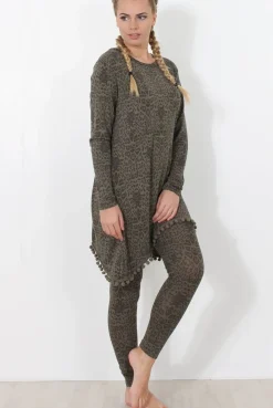 Rebellious Fashion Khaki Print Loungewear Set - Haylee