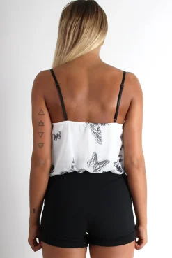 Rebellious Fashion Laverne Butterfly Print Playsuit