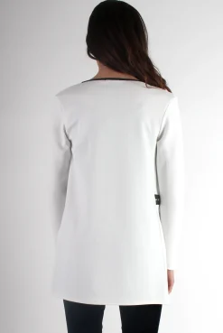 Rebellious Fashion Leia White Zip Jacket