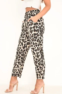 Rebellious Fashion Leopard High Waist Culotte Trousers - Blakeleigh
