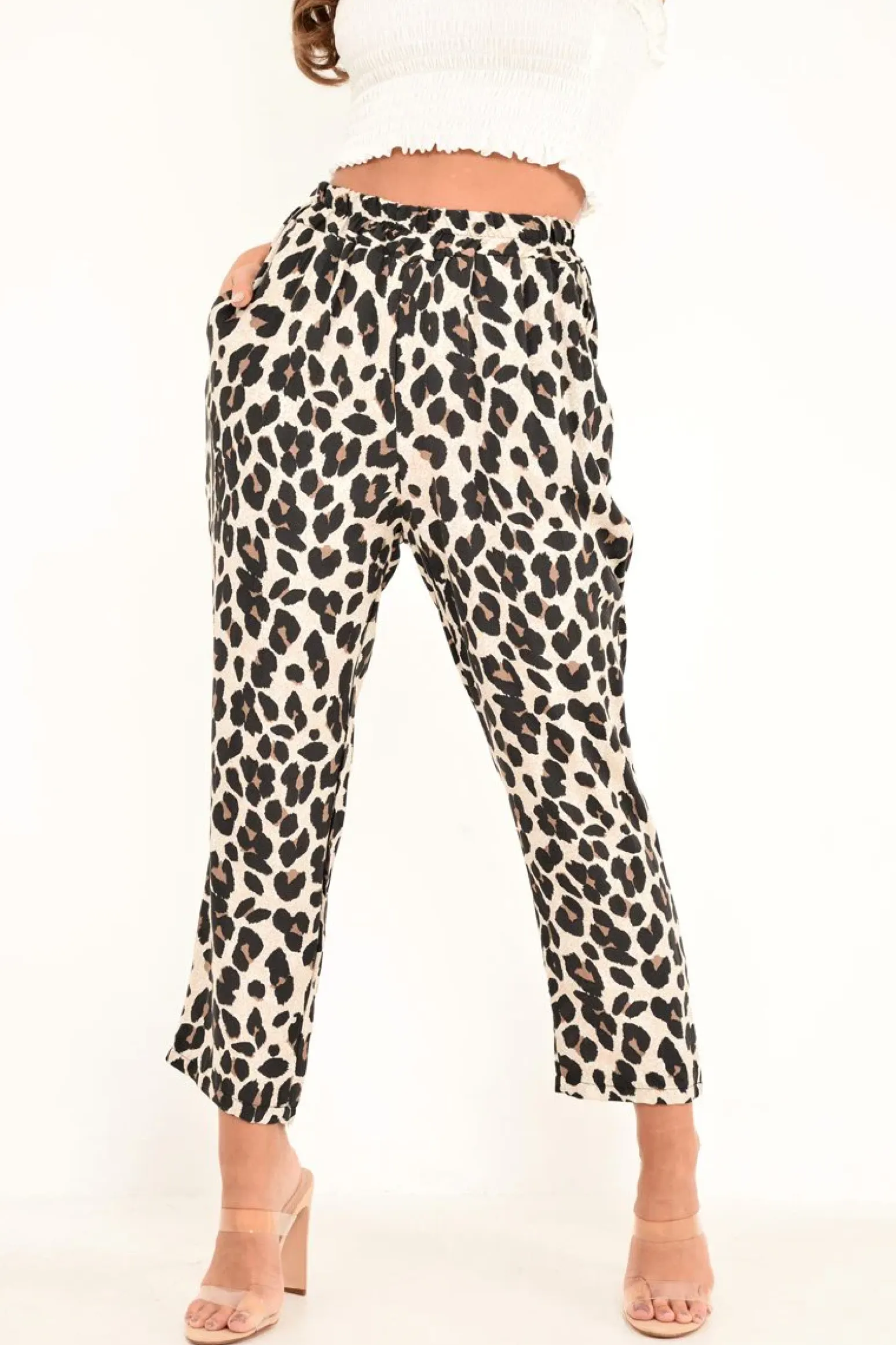 Rebellious Fashion Leopard High Waist Culotte Trousers - Blakeleigh