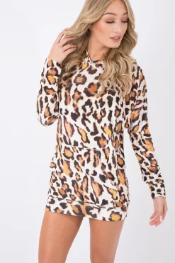 Rebellious Fashion Leopard Print Velvet Oversized Hoodie - Reagan