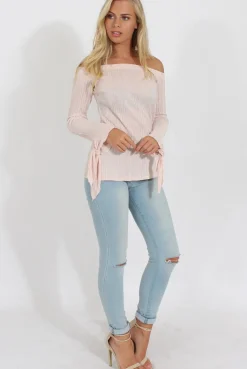 Rebellious Fashion Light Acid Ripped Knee Skinny Jeans - Revon