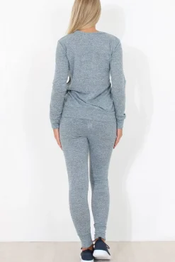 Rebellious Fashion Light Blue Loungewear Set-Josie