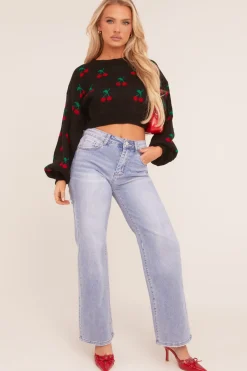 Rebellious Fashion Light Blue Stretch Straight Leg Jeans - Sam