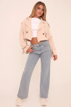 Rebellious Fashion Light Blue Stretch Straight Leg Jeans - Hayle