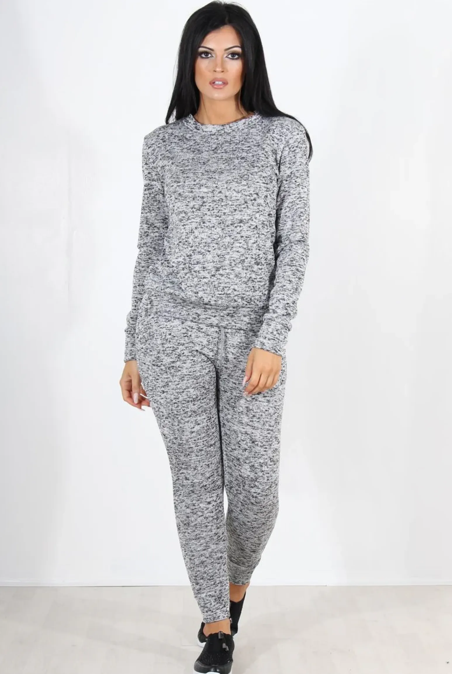 Rebellious Fashion Light Grey Loungewear Set-Josie
