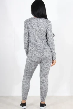 Rebellious Fashion Light Grey Loungewear Set-Josie