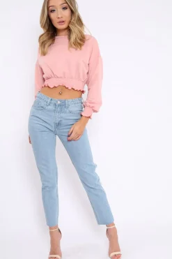 Rebellious Fashion Light Wash Extreme Back Rips Boyfriend Jeans - Inna