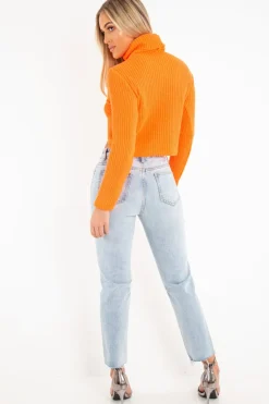 Rebellious Fashion Light Wash Extreme Front Rip Mom Jeans - Miko