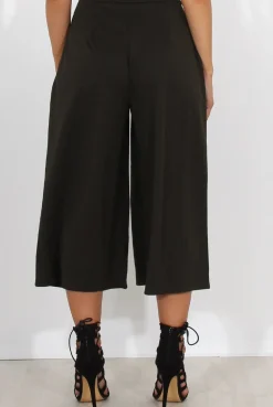 Rebellious Fashion Lima Khaki Culotte Trousers