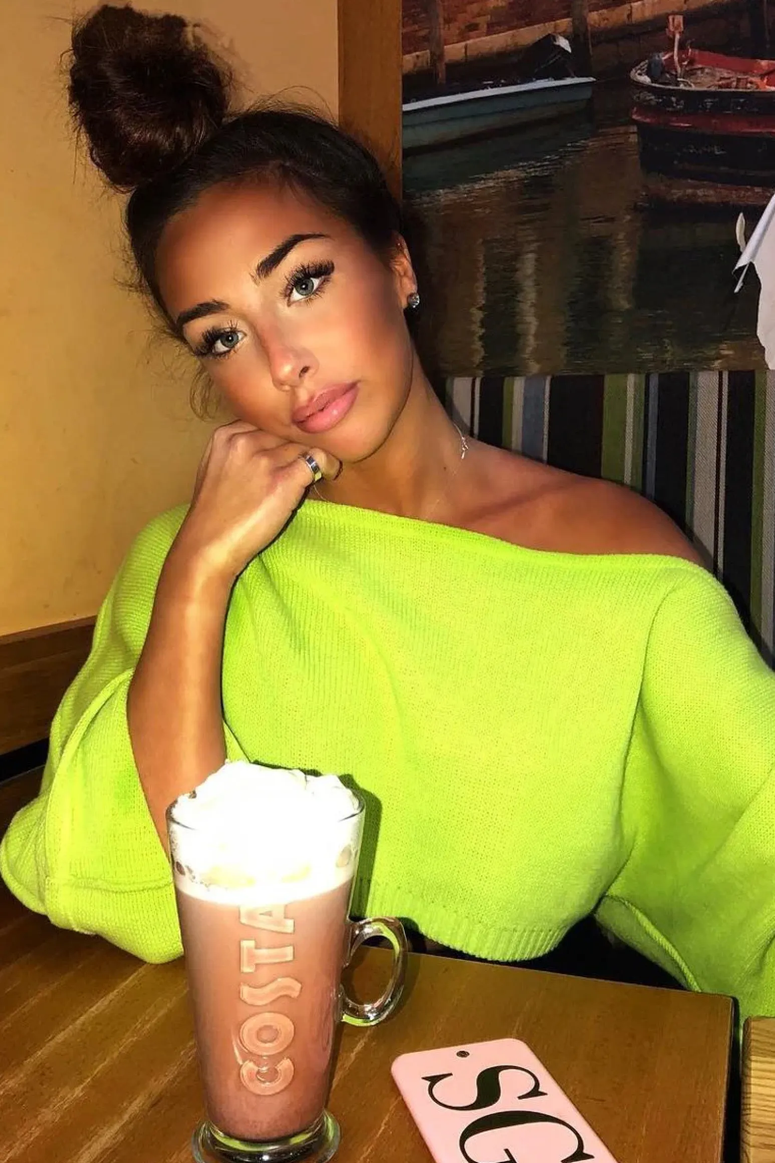 Rebellious Fashion Lime Green Cropped Batwing Jumper - Carmin