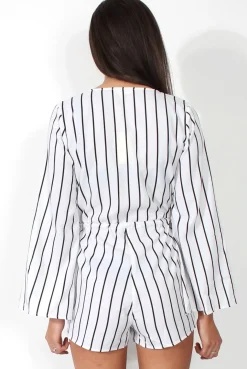 Rebellious Fashion Lisa White Crossover Playsuit