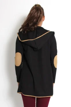 Rebellious Fashion Lydia Black Hooded Jacket