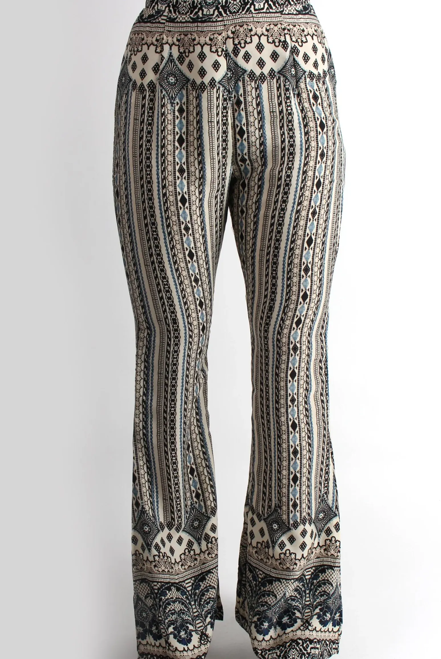 Rebellious Fashion Marris Paisley Flared Trousers