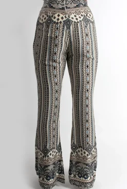 Rebellious Fashion Marris Paisley Flared Trousers