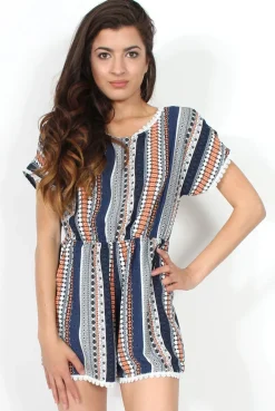 Rebellious Fashion Maxine Aztec Playsuit