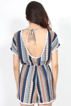 Rebellious Fashion Maxine Aztec Playsuit