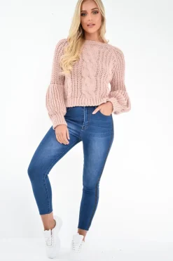 Rebellious Fashion Mid Wash Contrast Stripe Skinny Jeans - Ezzie