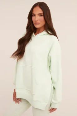 Rebellious Fashion Mint Oversized Hoodie And Leggings Co-ord Set - Renee