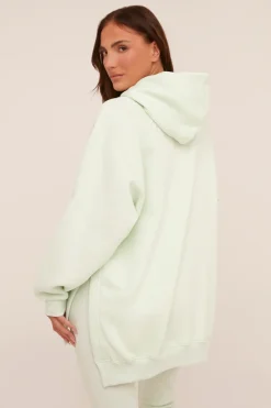 Rebellious Fashion Mint Oversized Hoodie And Leggings Co-ord Set - Renee