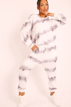 Rebellious Fashion Mocha Tie Dye Sweater and Joggers Co-ord - Lauralee