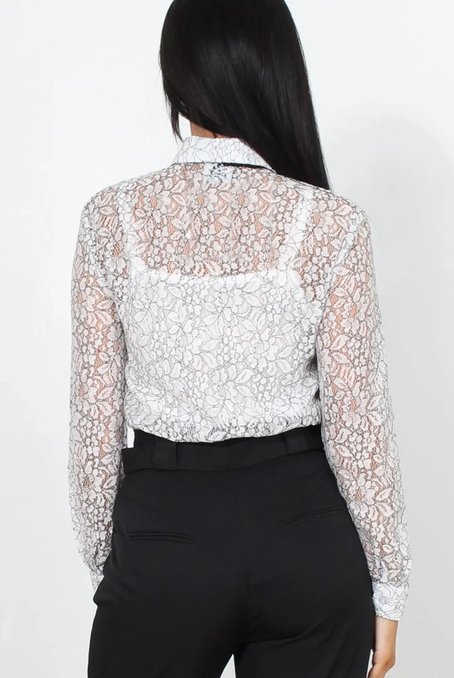 Rebellious Fashion Mola White Lace Shirt