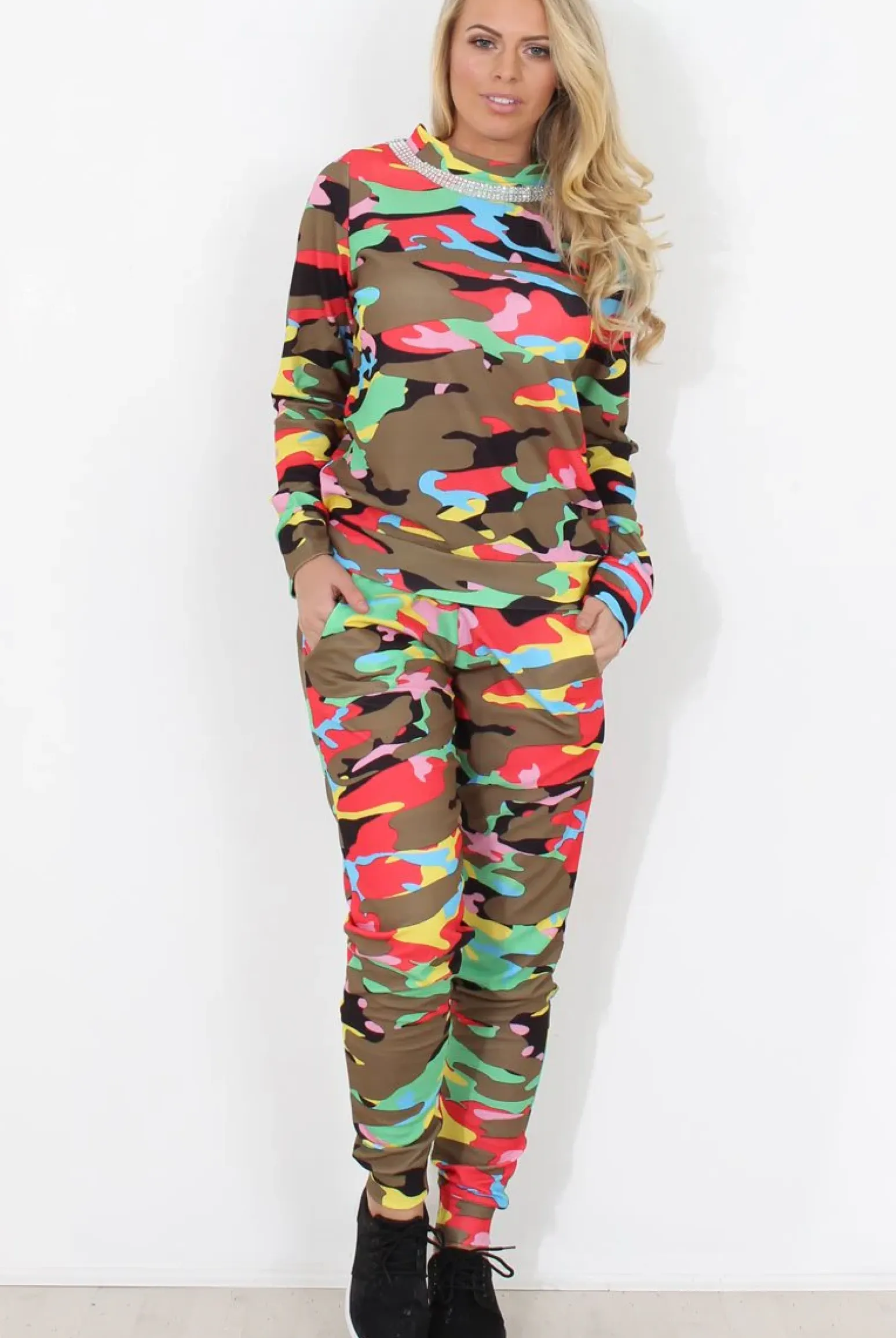 Rebellious Fashion Multi Camo Loungewear - Layla