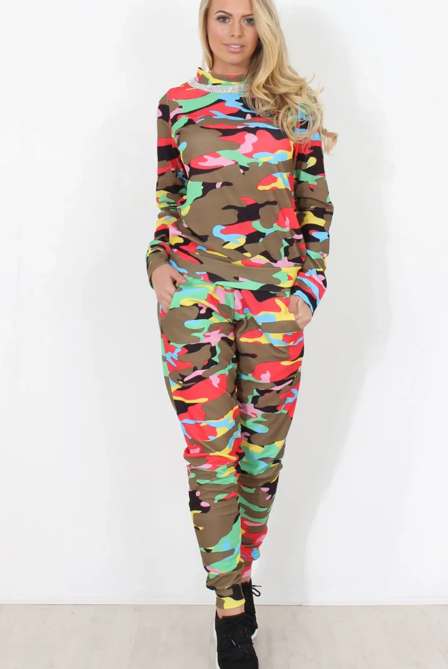 Rebellious Fashion Multi Camo Loungewear - Layla