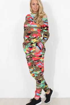 Rebellious Fashion Multi Camo Loungewear - Layla