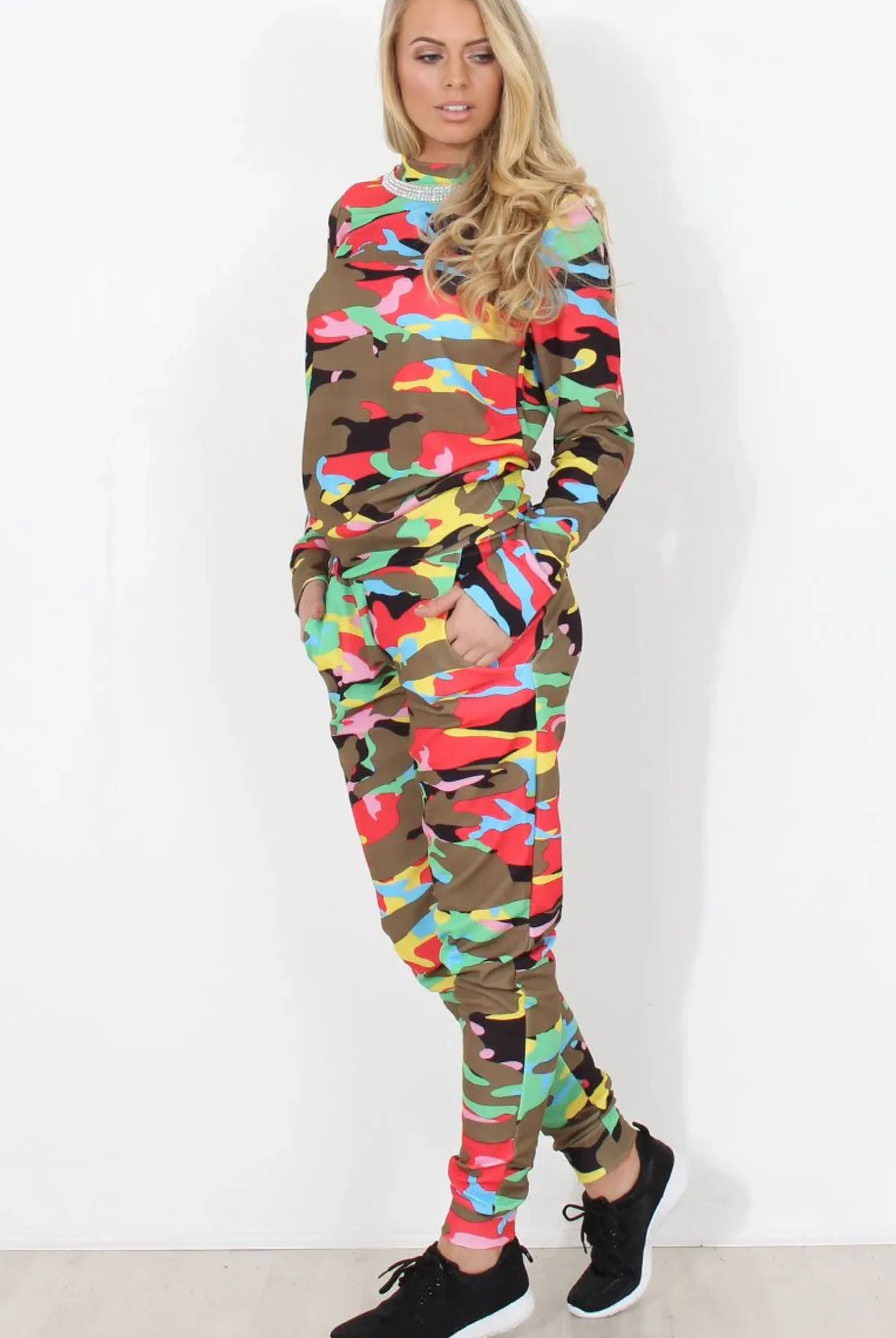 Rebellious Fashion Multi Camo Loungewear - Layla