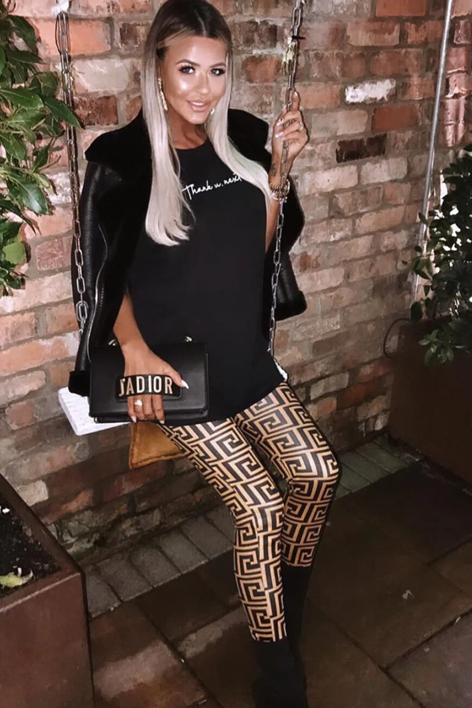 Rebellious Fashion Mustard Aztec Print Leggings - Janie