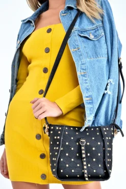 Rebellious Fashion Mustard Rib Button Down Mini Dress - Lorenna