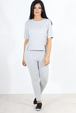 Rebellious Fashion Naomi Grey Loungewear Set