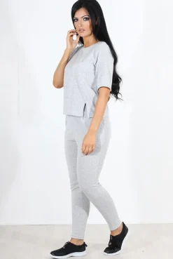 Rebellious Fashion Naomi Grey Loungewear Set