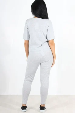 Rebellious Fashion Naomi Grey Loungewear Set
