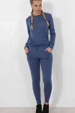 Rebellious Fashion Navy Loungewear Set-Josie