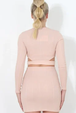 Rebellious Fashion Nude Cut Out Two Piece - Arianna
