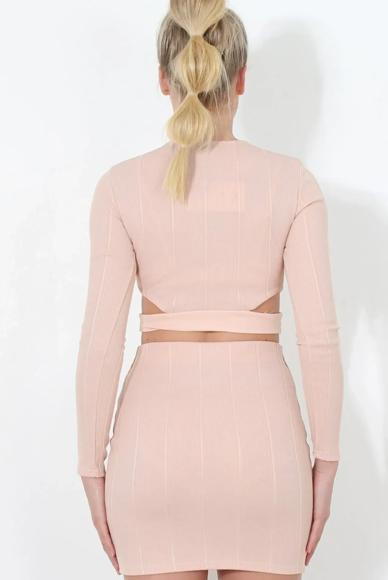 Rebellious Fashion Nude Cut Out Two Piece - Arianna